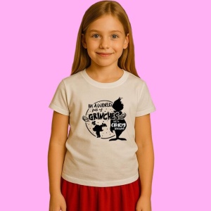Tricou Grinch Cindy Lou, din bumbac 100%, tricou alb, Copii | Dama | Barbat