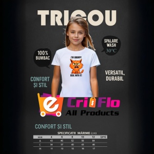Tricou grumpy cat deal with it pisica nervoasa mesaj comic, Copii | Dama | Barbat - Img 9