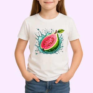 Tricou Guava si valuri tropicale, Fructe, Copii | Dama