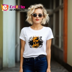Tricou Gym And Juice Ilustratie Haltere, Copii | Dama | Barbat - Img 12