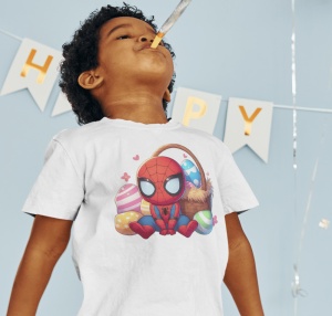 Tricou Haios Copii Personalizat - Easter Spiderman - Cadou