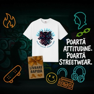 Tricou Haita lupilor , ramai sincer - Copii | Dama | Barbat - Img 12