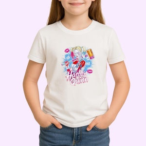 Tricou harley quinn expresie amuzanta cu bautura, Copii | Dama | Barbat - Img 3