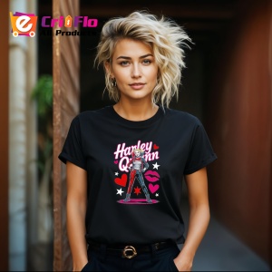 Tricou Harley quinn iubire rosie stil comic, Copii | Dama | Barbat , tricou negru - Img 8