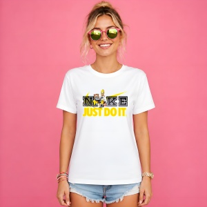 Tricou Homer Simpson Logo Galben Desen Animat, din bumbac 100% Copii | Dama | Barbat - Img 3