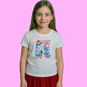Tricou Huntrix K Pop Hunters Demon Derpy Pisica Multipla, din bumbac 100%, tricou alb, Copii | Dama | Barbat - Img 2