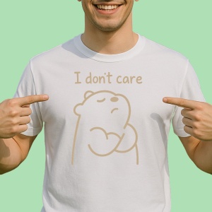 Tricou I don't care - Copii | Dama | Barbat - Img 2