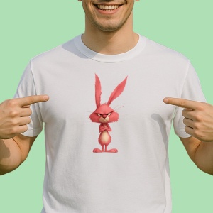 Tricou iepure roz - Copii | Dama | Barbat - Img 2