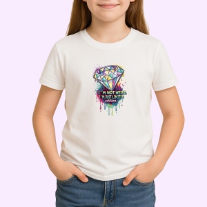 Tricou Im Not Weird Just Limited Edition Diamant, Copii | Dama | Barbat - Img 3