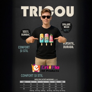 Tricou Inghetata colorata text hello summer stil fresh si jucaus Copii | Dama | Barbat Barbat - Img 19
