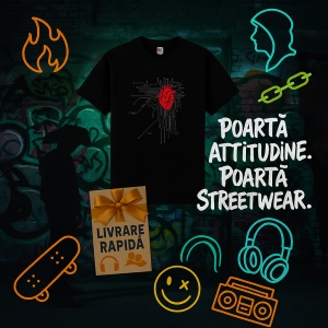 Tricou Inima integrata ca un procesor Negru, Copii | Dama | Barbat - Img 5