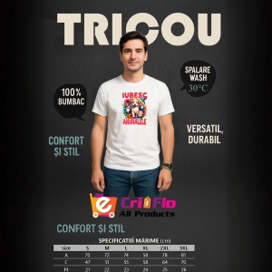 Tricou Iubesc Animalele, natura si tot ce ne inconjoara - Copii | Dama | Barbat - Img 10