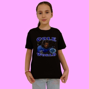 Tricou J. Cole, muzica Hip-Hop / Trap, Dama | Barbat | Copii, Culoare Negru - Img 2
