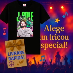 Tricou J. Cole - Neon Theme, muzica Hip-Hop / Pop / Rock, Dama | Barbat | Copii, Culoare Negru - Img 7