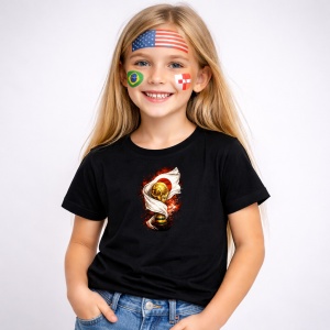 Tricou Japan World Cup Fifa 2026, din bumbac 100%, tricou negru, Copii | Dama | Barbat