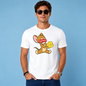 Tricou Jerry Soricelul Cutie Branza Design Urban Red Box Logo, din bumbac 100% Copii | Dama | Barbat - Img 3