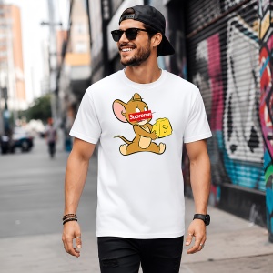 Tricou Jerry Soricelul Cutie Branza Design Urban Red Box Logo, din bumbac 100% Copii | Dama | Barbat - Img 5