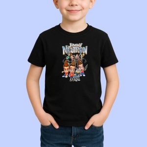 Tricou Jimmy Neutron baiatul genial cu inventii spectaculoase, Copii | Dama | Barbat , tricou negru - Img 2