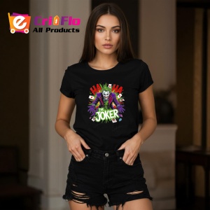 Tricou Joker nebunie ha ha rosu si verde, Copii | Dama | Barbat , tricou negru - Img 8