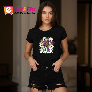 Tricou Joker silueta completa fundal exploziv, Copii | Dama | Barbat , tricou negru - Img 7