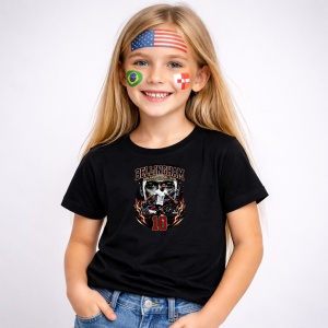 Tricou Jude Bellingham England World Cup Fifa 2026, din bumbac 100%, tricou negru, Copii | Dama | Barbat - Img 2