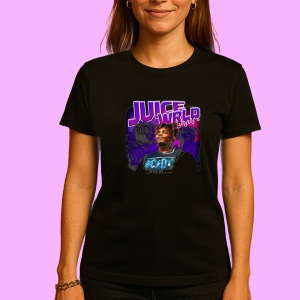 Tricou Juice WRLD, muzica Hip-Hop / Trap, Dama | Barbat | Copii, Culoare Negru - Img 3