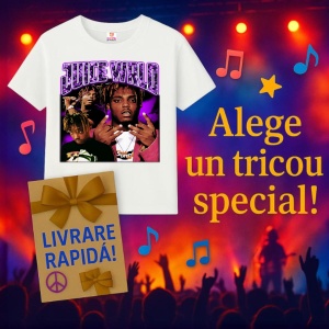 Tricou Juice WRLD - Purple Pose, muzica Pop / Country), Dama | Barbat | Copii - Img 5