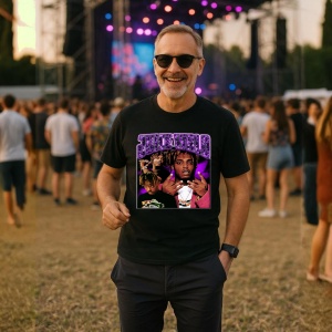 Tricou Juice WRLD - Purple Pose, muzica Pop / Country (ini?ial), Dama | Barbat | Copii, Culoare Negru - Img 9