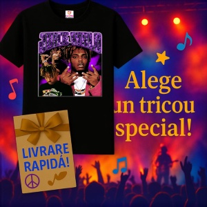 Tricou Juice WRLD - Purple Splash, muzica Rock / Pop Rock, Dama | Barbat | Copii, Culoare Negru - Img 14