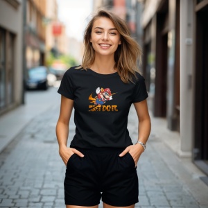 Tricou Just Do IT Super Mario Tricou Negru - Copii | Dama | Barbat - Img 3