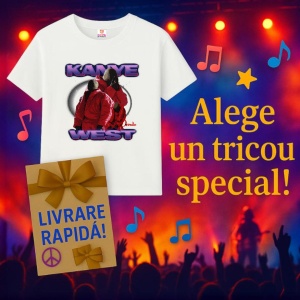 Tricou Kanye West - Purple Glow, muzica Hip-Hop / Trap, Dama | Barbat | Copii - Img 10