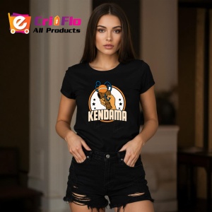 Tricou Kendama retro sport design cu mana si stele, din bumbac 100%, tricou negru pentru Copii | Dama | Barbat - Img 3