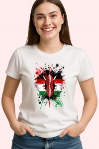 Tricou Kenya Steag Splash Art, Copii | Dama | Barbat - Img 4