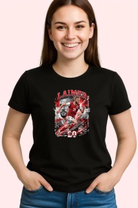 Tricou Konrad Laimer Austria Mijlocas Fotbal, din bumbac 100%, tricou negru Copii | Dama | Barbat - Img 3