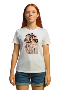 Tricou KPOP dama cu trupa formatia BAEKHYUN EXO 2 , music Coreean 144 - Img 3