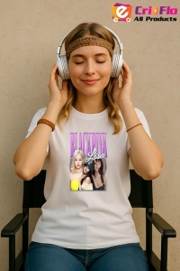 Tricou KPOP dama cu trupa formatia BLACK PINK LISA , music Coreean 154 - Img 8