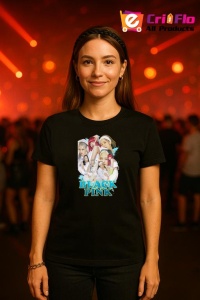 Tricou KPOP dama cu trupa formatia BLACKPINK 8 , music Coreean 167 - Img 4