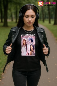 Tricou KPOP dama cu trupa formatia CHAEYOUNG 10 , music Coreean 199 - Img 6