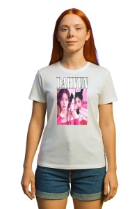 Tricou KPOP dama cu trupa formatia DAHYUN , music Coreean 205 - Img 3