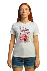 Tricou KPOP dama cu trupa formatia ICE CREAM BLACKPINK , music Coreean 217 - Img 3