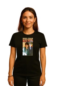 Tricou KPOP dama cu trupa formatia JIN , music Coreean 237 - Img 2