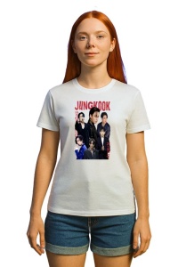 Tricou KPOP dama cu trupa formatia JUNGKOOK 5 , music Coreean 244 - Img 2