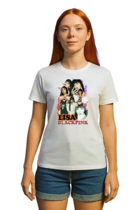 Tricou KPOP dama cu trupa formatia LISA 7 , music Coreean 260 - Img 2