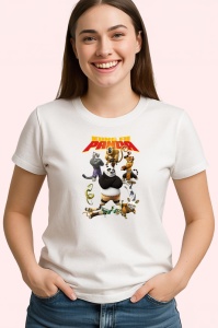 Tricou Kung Fu Panda panda luptator in arte martiale in cautarea echilibrului, Copii | Dama | Barbat - Img 4