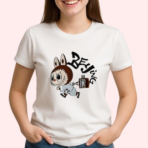 Tricou Labubu beijing fuga, Unisex Dama si Barbat | Copii - Img 2
