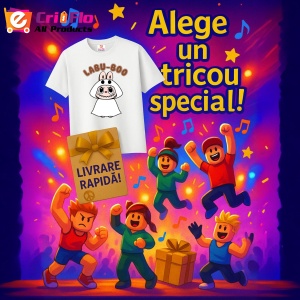 Tricou Labubu fantoma, Unisex Dama si Barbat | Copii - Img 11