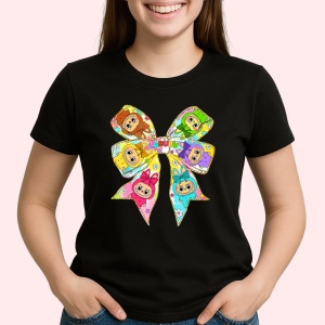 Tricou Labubu fundita mare, Unisex Dama si Barbat | Copii, Culoare Negru