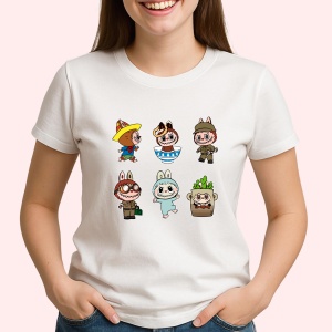 Tricou Labubu gasca jocuri, Unisex Dama si Barbat | Copii - Img 2