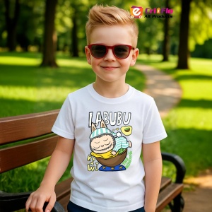 Tricou Labubu kiwi hamac, Unisex Dama si Barbat | Copii - Img 5