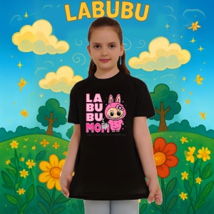 Tricou Labubu mama cu text, Unisex Dama si Barbat | Copii, Culoare Negru - Img 8
